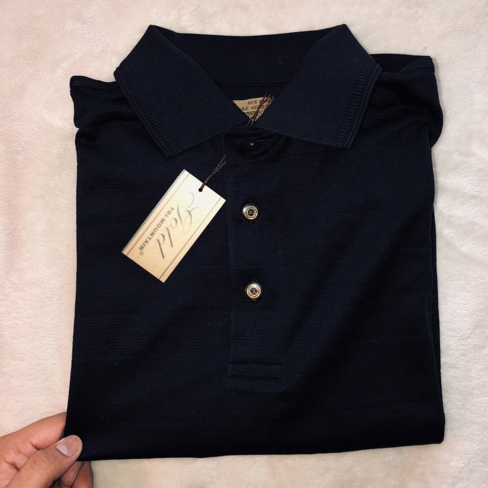 Men’s Gold tri-mountain polo NWT golf ⛳️ ⭐️⭐️.